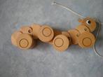 Houten speelgoed rups, trekrups lengte 32 cm, Ophalen of Verzenden