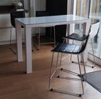 Bartafel met 4 krukken, Huis en Inrichting, Tafels | Statafels, Ophalen, Gebruikt