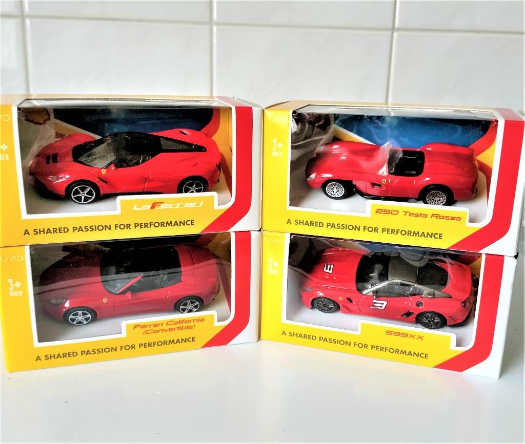3 Ferrari's schaal 1/43 van de 2016 Shell V-Powerspaaraktie, Ophalen of Verzenden, Nieuw, Auto, Overige merken