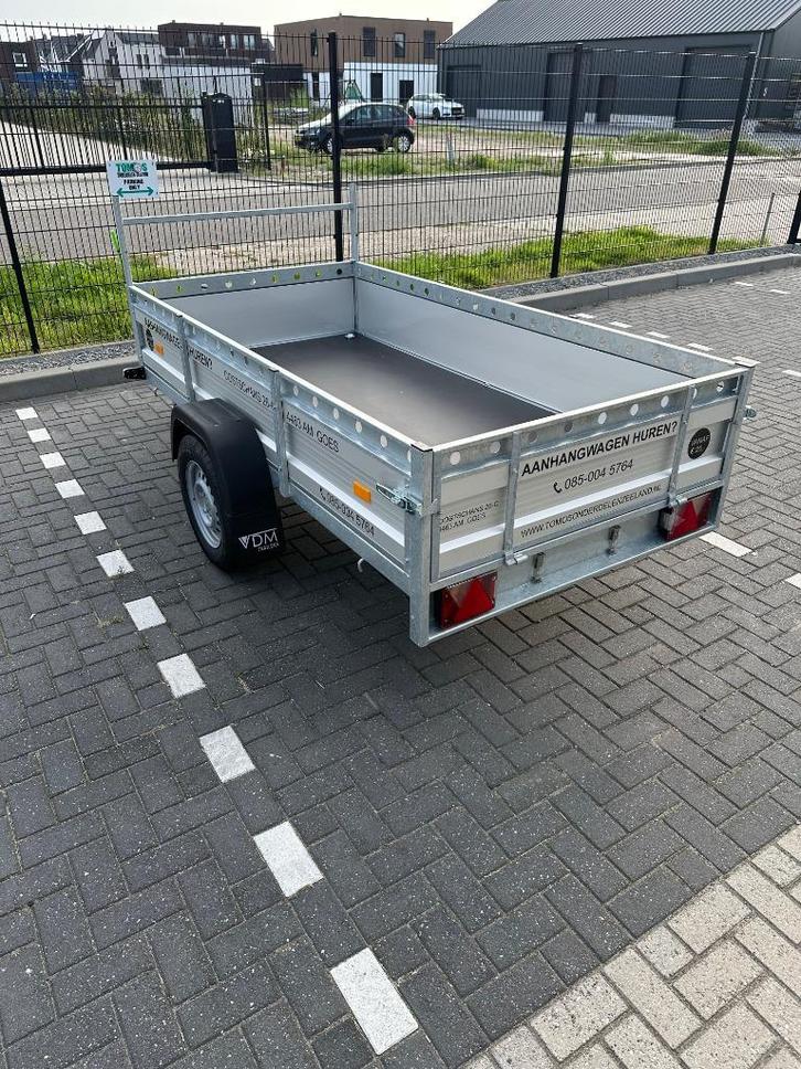 Aanhangwagen huren? 258x130cm nu al vanaf €25,-, Auto diversen, Aanhangers en Bagagewagens, Nieuw, Ophalen