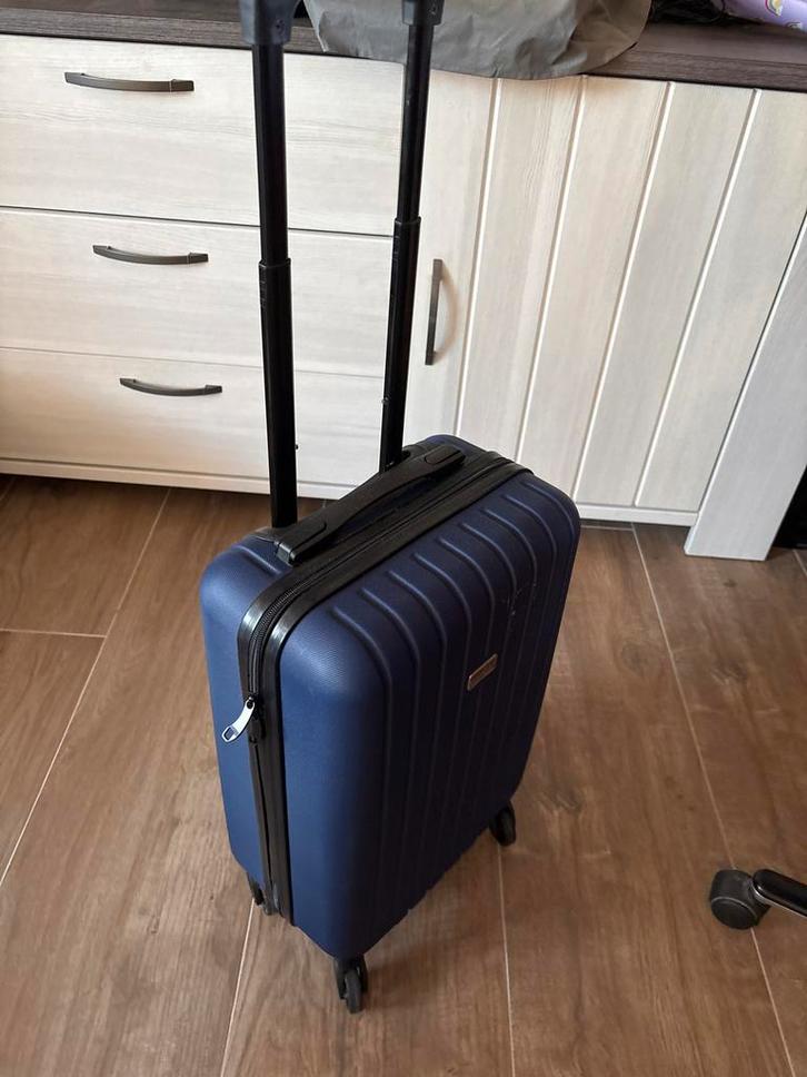 Princess Collection Trolley - Blauw, Sieraden, Tassen en Uiterlijk, Koffers, Zo goed als nieuw, Hard kunststof, Minder dan 50 cm