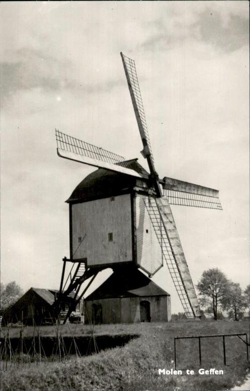 Molen te Geffen, Verzamelen, Ansichtkaarten | Nederland, Gelopen, Noord-Brabant, 1960 tot 1980, Ophalen of Verzenden
