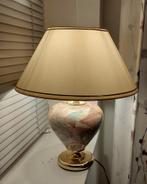 Tafellamp, kleurige voet, kap, 40 cm, Huis en Inrichting, Lampen | Tafellampen, Ophalen, Gebruikt, Stof, Minder dan 50 cm