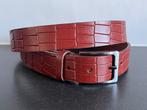 Nieuwe croco print riem taillemaat 95 centimeter, 95 tot 105 cm, Bruin, Nieuw, Echt leer