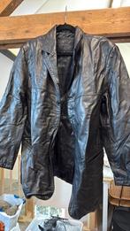 Leren heren jas maat 52, Ophalen, Zo goed als nieuw, Maat 52/54 (L), Zwart