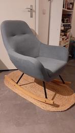 Grijs-blauwe Schommelstoel gratis ophalen, Ophalen, Hout, 75 tot 100 cm, Zo goed als nieuw