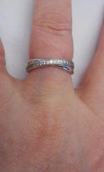 Zilveren Ti Sento ring crossover maat 17.25 nr.307