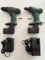 2x Bosch accu schroef/boormachines., Doe-het-zelf en Verbouw, Gereedschap | Boormachines, Ophalen of Verzenden, Gebruikt, Boor- en Schroefmachine