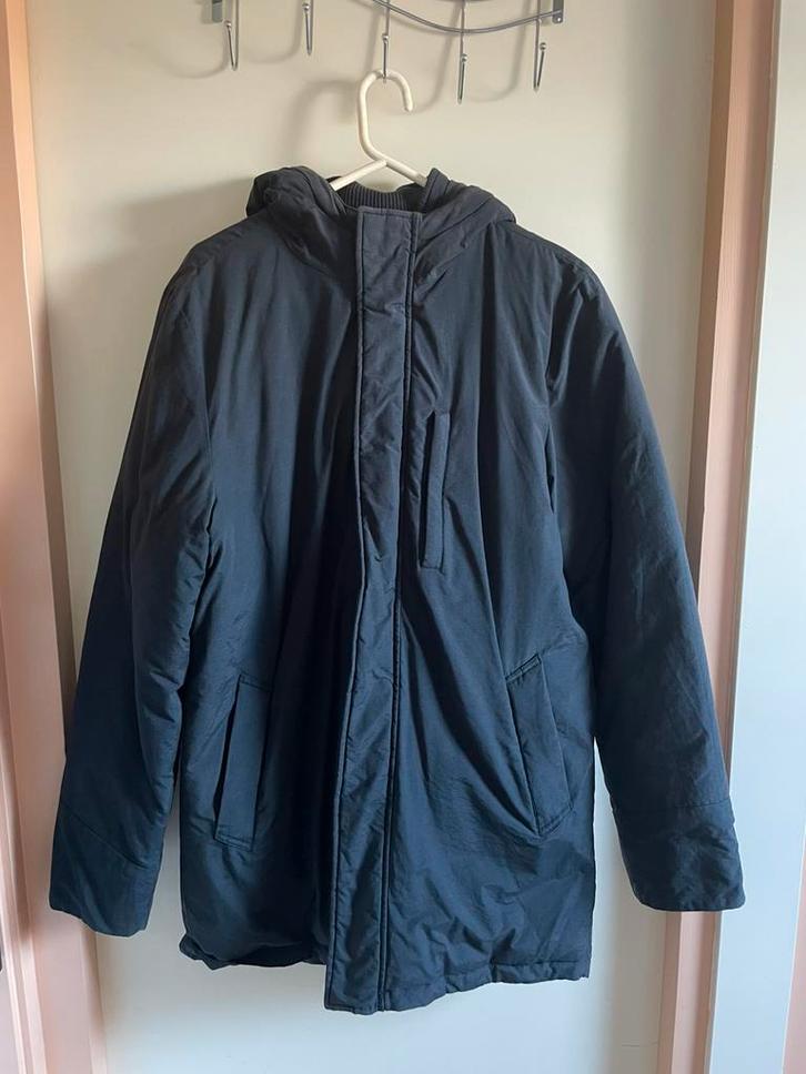 Winterjas parka-model Distrikt Nørrebro, Kleding | Heren, Jassen | Winter, Zo goed als nieuw, Maat 52/54 (L), Grijs, Ophalen of Verzenden