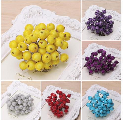 40 Kunst Bessen / Fruit Nep Sier Decoratie Voedsel Rode, Huis en Inrichting, Woonaccessoires | Overige, Nieuw, Verzenden