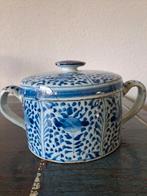 18e eeuw Delfts aardewerk boterpot. Peterselie decor, Ophalen of Verzenden