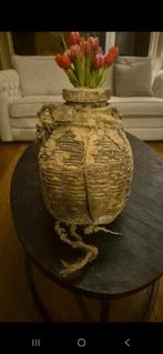 Hoffz Aura Peperkorn Leemkruik, Huis en Inrichting, Woonaccessoires | Vazen, Ophalen, Gebruikt, Overige kleuren, Aardewerk of Porselein