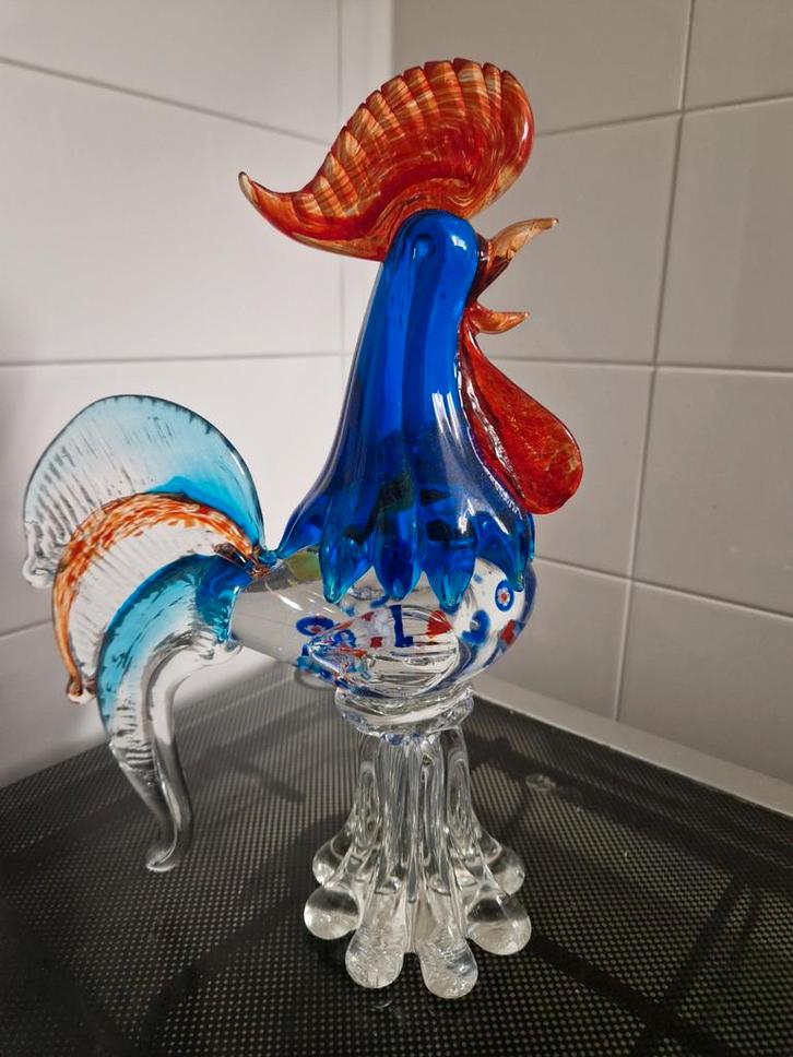 Murano Haan - Prachtig Glasobject, Antiek en Kunst, Antiek | Glas en Kristal, Ophalen of Verzenden