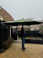 Groene grote parasol, Tuin en Terras, Ophalen, Gebruikt, Stokparasol