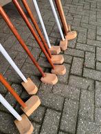 10 stuks clubs voor boerengolf, Sport en Fitness, Golf, Ophalen, Gebruikt, Club, Overige merken