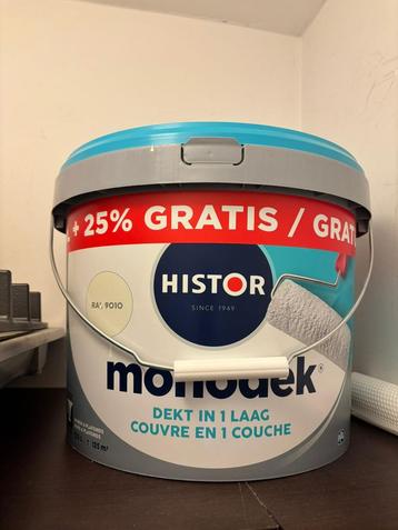 Histor Monodek muurverf binnen - RAL 9010 beschikbaar voor biedingen