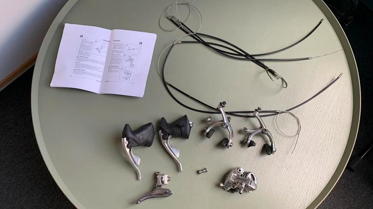 Campagnolo onderdelen 8-speed en wielset, Fietsen en Brommers, Fietsonderdelen, Gebruikt, Racefiets, Derailleur of Ketting, Ophalen of Verzenden