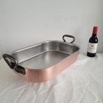 Falk culinair Dikwandige koperen ovenschaal braadslee pan, Ophalen of Verzenden, Gebruikt, Rvs, Koekenpan of Braadpan