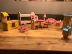 Houten poppenhuis meubeltjes (13x), Kinderen en Baby's, Speelgoed | Houten speelgoed, Ophalen of Verzenden, Zo goed als nieuw