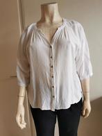 416 .. zgan blouse van fransa maat 44 - 46 ??, Ophalen of Verzenden, Zo goed als nieuw, Wit, Blouse of Tuniek
