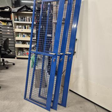 3X Metalen gaasdeuren / stalen deuren magazijndeur  - 210x67 beschikbaar voor biedingen