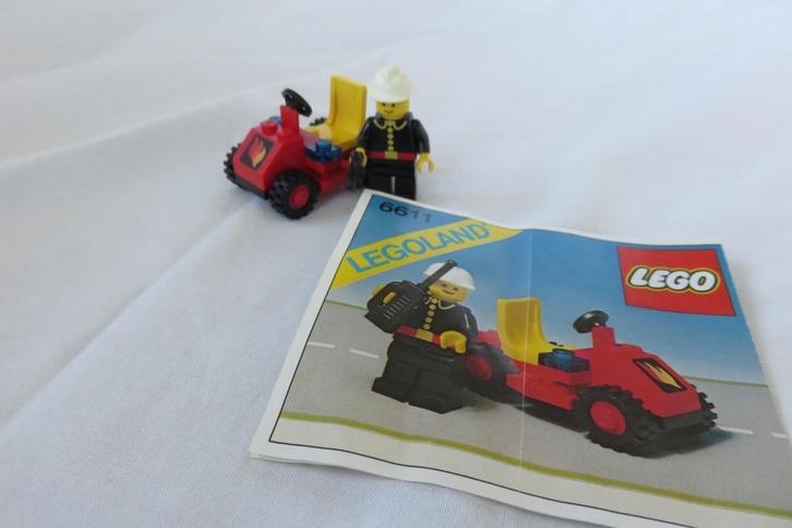 Lego classic town, set 6611 fire chief's car, Kinderen en Baby's, Speelgoed | Duplo en Lego, Gebruikt, Lego, Complete set, Ophalen of Verzenden