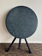 Blauwe buitentafel, Tuin en Terras, Tuintafels, Ophalen, Gebruikt, Rechthoekig, Kunststof