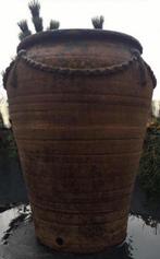 Grote 57cm hoge terracotta oude vaas bloempot uniek, Tuin en Terras, 40 cm of meer, Rond, Zo goed als nieuw, Terracotta