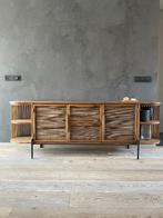 Stijlvol design dressoir – Splinternieuw, Massief hout&rotan, Huis en Inrichting, Ophalen, 150 tot 200 cm, Zo goed als nieuw, 25 tot 50 cm