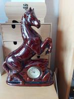 Vintage Paardenklok, Huis en Inrichting, Woonaccessoires | Klokken, Ophalen, Gebruikt, Analoog, Wekker of Tafelklok