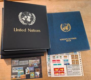  Verz. United Nations in 3 luxe Davo albums + Lindner album. beschikbaar voor biedingen
