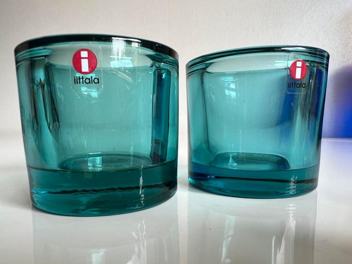 Iittala KIVI Marimekko Waxinelichthouder~Seablue 2002, Huis en Inrichting, Woonaccessoires | Kandelaars en Kaarsen, Zo goed als nieuw