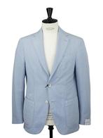 Caruso €1099 Lichtblauw Linnen & Katoen Panarea Jasje 50 IT, Kleding | Heren, Nieuw, Ophalen of Verzenden, Caruso, Maat 48/50 (M)