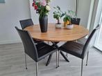Eettafel rond, Huis en Inrichting, Tafels | Eettafels, Ophalen, Zo goed als nieuw, Vijf personen of meer, Industrieel