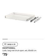 1 Exceptionell lage Ikea lade nieuw 80 breed 60 diep, Ophalen, Nieuw, 50 tot 100 cm, Minder dan 100 cm
