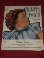 Breimodellen - Tricots Paris - Layette - met Hollandse bijl., Ophalen of Verzenden, Gebruikt, Breien, Patroon of Boek