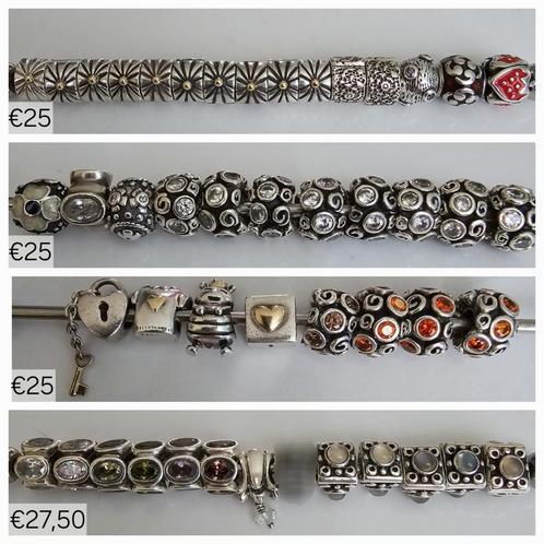 Schitterende originele Pandora bedels, zilver oa met goud, Sieraden, Tassen en Uiterlijk, Bedels, Zo goed als nieuw, Pandora, Zilver