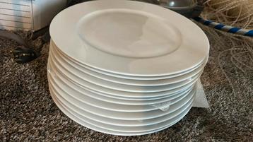 12 Grote Platte Borden - 32cm beschikbaar voor biedingen