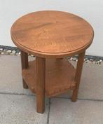 Art Deco eiken bijzettafel met een vleugje brutalisme, Ophalen