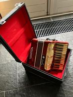 Prima functionerende Stella accordeon met koffer, Muziek en Instrumenten, Accordeons, Gebruikt, Weltmeister, Met riemen, Toetsaccordeon