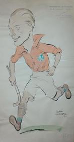 S.Henstra! Unieke groot formaat HOCKEY tekeningen 1933-1958, Ophalen, Overige sporten, Overige typen