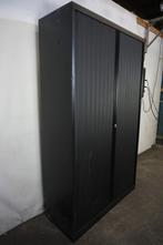 Zwarte gebruikte archiefkast, gereedschapskast, garagekast, Gebruikt, 100 tot 150 cm, Niet ingevuld, Meerdere deuren