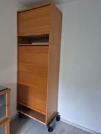 Vintage roldeurkast op wielen, Huis en Inrichting, Kasten | Roldeurkasten en Archiefkasten, Ophalen, Minder dan 50 cm, Gebruikt