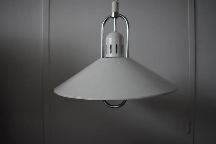 UFO hanglamp spage age Belit pendallamp Zweden, Huis en Inrichting, Lampen | Hanglampen, Gebruikt, Minder dan 50 cm, Metaal, Ophalen