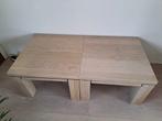 2 super stevige lichteiken salontafels 65x65 Z.G.A.N, Huis en Inrichting, Ophalen, 50 tot 100 cm, 50 tot 100 cm, Minder dan 50 cm