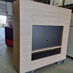 GROTE PRESENTATIE KAST VOOR MONITOR OF TV DUBBELZIJDIG, Ophalen, Gebruikt, 100 tot 150 cm, X