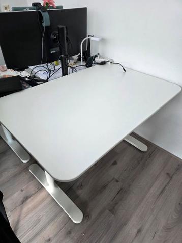 Ikea Bekant verstelbaar bureau 120 x 80 cm (wit) - afbeelding 2