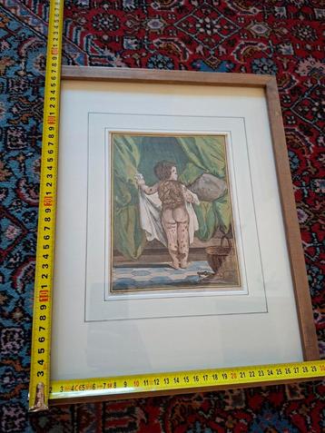 Jacques de Sève - Gravure "Ziek Jongetje" beschikbaar voor biedingen