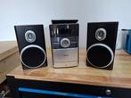 nieuwstaat mini stereo toren philips cd mp3 + afstands, Philips, Cd-speler, Microset, Ophalen of Verzenden