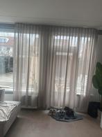 Inbetween vitrage dubbele plooi 5 meter, Ophalen of Verzenden, Zo goed als nieuw, Beige, 200 cm of meer